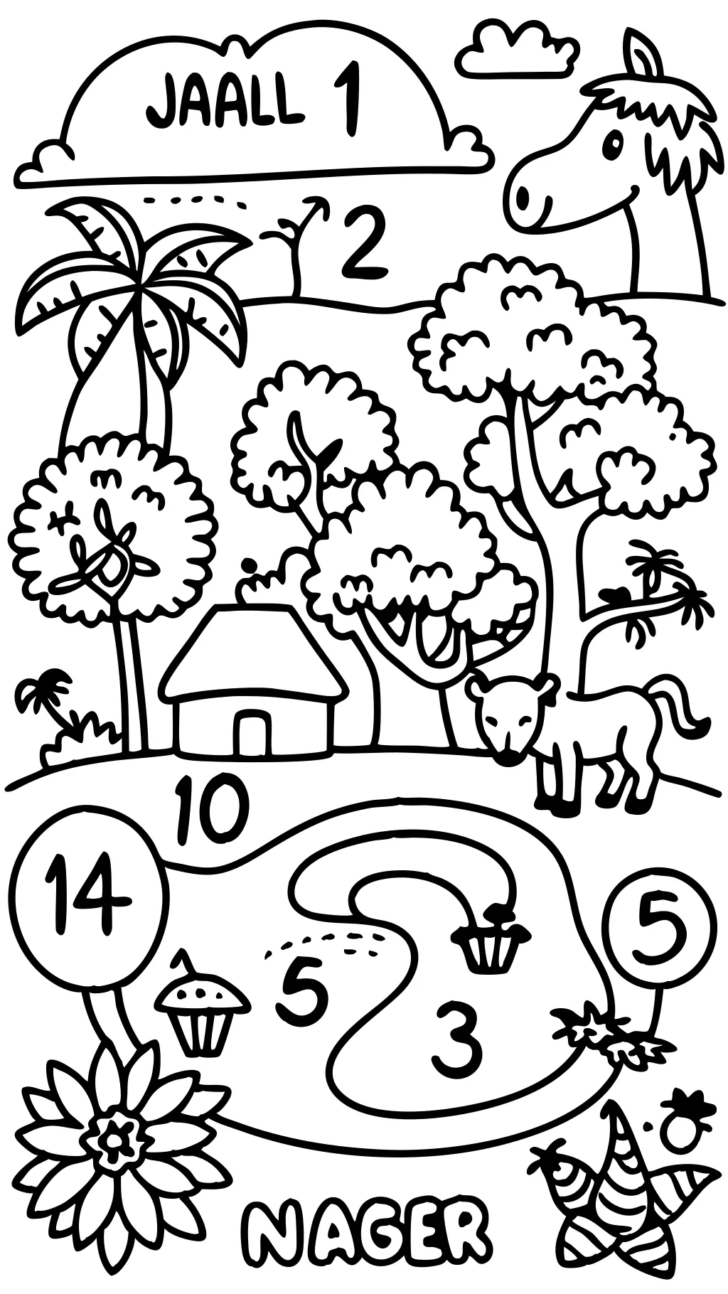 free coloring pages color by number